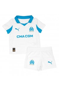 Fotbalové Dres Olympique de Marseille Dětské Domácí Oblečení 2025-26 Krátký Rukáv (+ trenýrky)